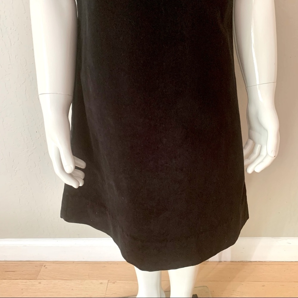 BUSY BEES Black Velvet Shift Dress Special Occasion Holiday Party Classic Size 5 - Picture 8 of 12